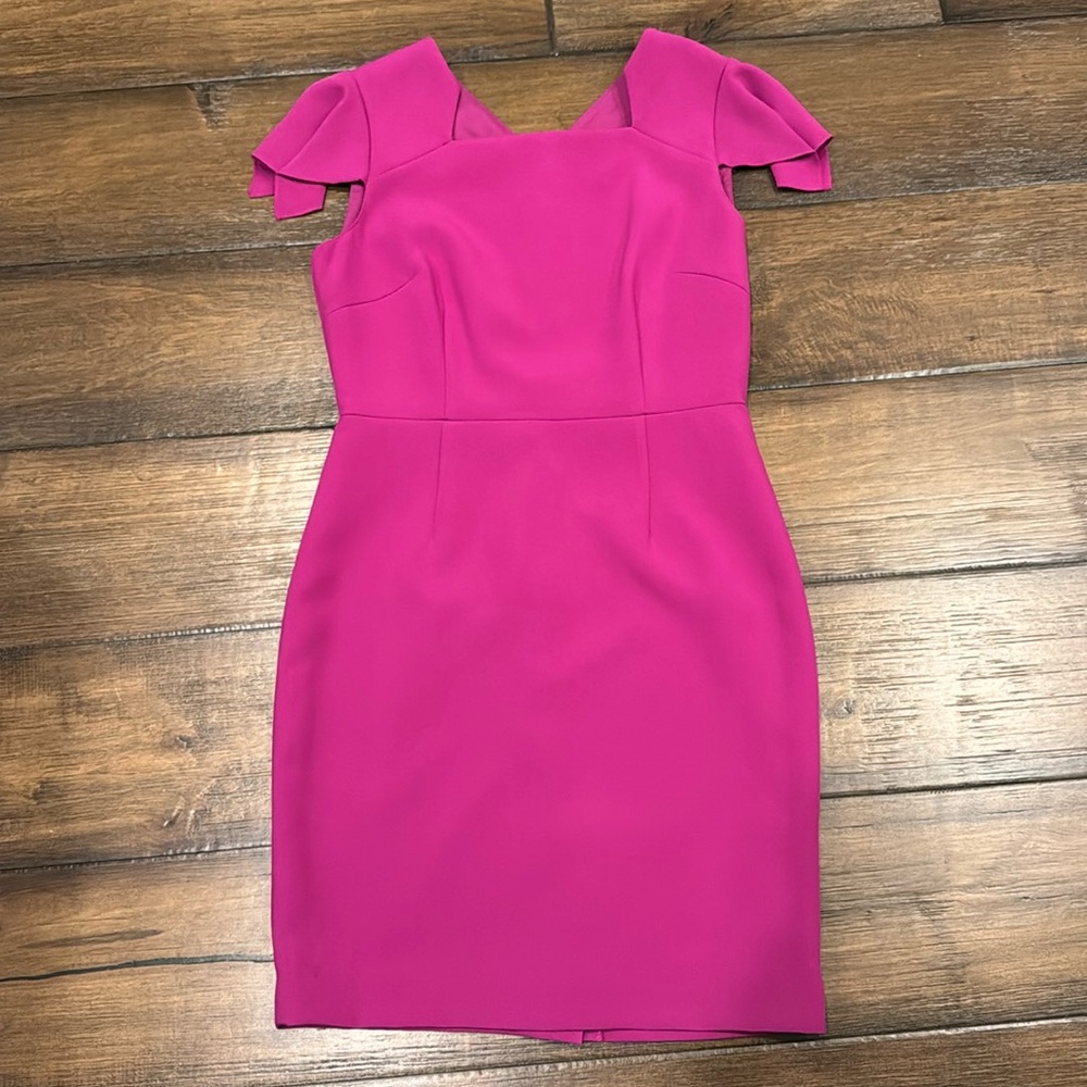 Beautiful details!! Alex Marie cap sleeve purple dress.